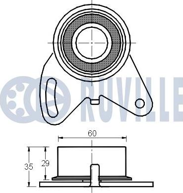 Ruville 540514 - Rullo tenditore, Cinghia dentata www.autoricambit.com