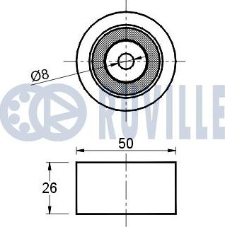 Ruville 540515 - Galoppino/Guidacinghia, Cinghia Poly-V www.autoricambit.com