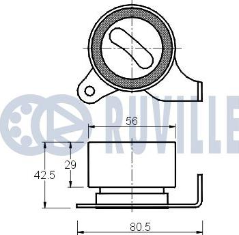 Ruville 540517 - Rullo tenditore, Cinghia dentata www.autoricambit.com