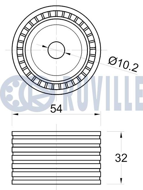 Ruville 540584 - Galoppino/Guidacinghia, Cinghia dentata www.autoricambit.com