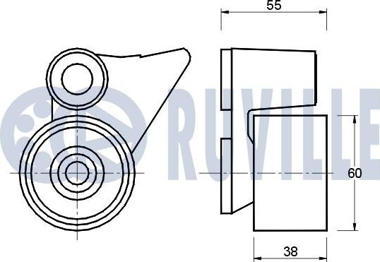 Ruville 540581 - Rullo tenditore, Cinghia dentata www.autoricambit.com