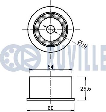 Ruville 540526 - Galoppino/Guidacinghia, Cinghia dentata www.autoricambit.com