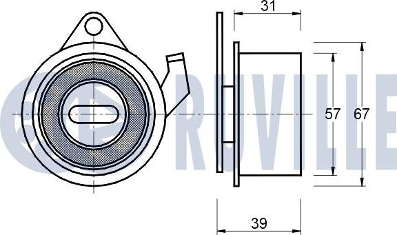 Ruville 540576 - Rullo tenditore, Cinghia dentata www.autoricambit.com