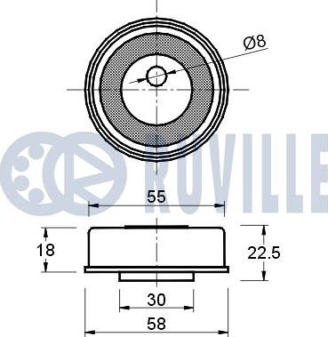 Ruville 540578 - Rullo tenditore, Cinghia dentata www.autoricambit.com