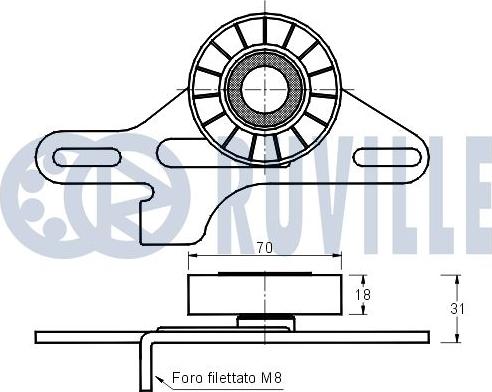 Ruville 540651 - Tendicinghia, Cinghia Poly-V www.autoricambit.com