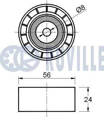 Ruville 540652 - Galoppino/Guidacinghia, Cinghia Poly-V www.autoricambit.com