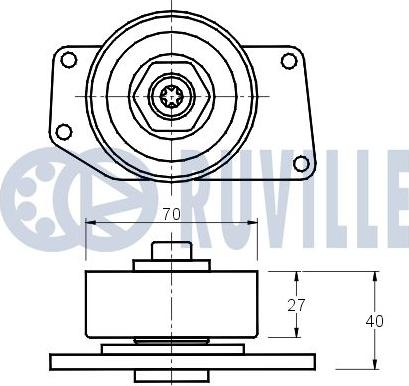 Ruville 540615 - Galoppino/Guidacinghia, Cinghia Poly-V www.autoricambit.com