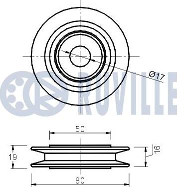 Ruville 540630 - Galoppino/Guidacinghia, Cinghia Poly-V www.autoricambit.com