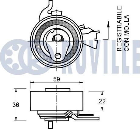 Ruville 540096 - Rullo tenditore, Cinghia dentata www.autoricambit.com