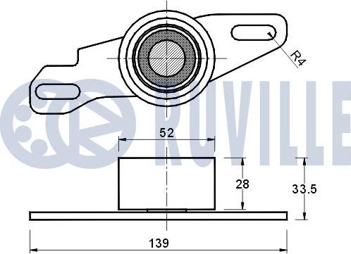 Ruville 540093 - Rullo tenditore, Cinghia dentata www.autoricambit.com