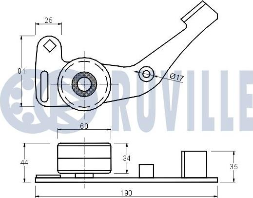 Ruville 540040 - Rullo tenditore, Cinghia dentata www.autoricambit.com