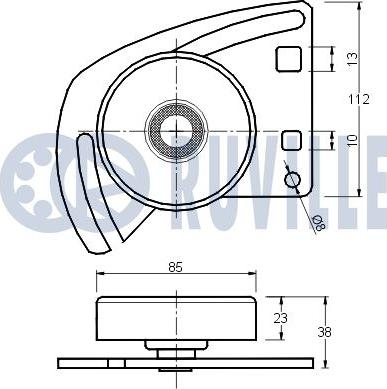 Ruville 540055 - Tendicinghia, Cinghia Poly-V www.autoricambit.com