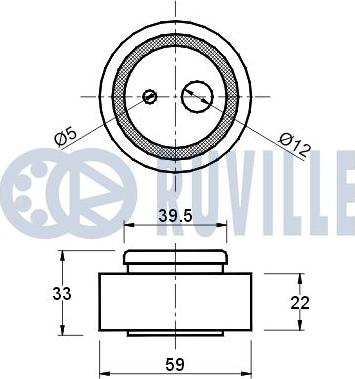 Ruville 540069 - Rullo tenditore, Cinghia dentata www.autoricambit.com