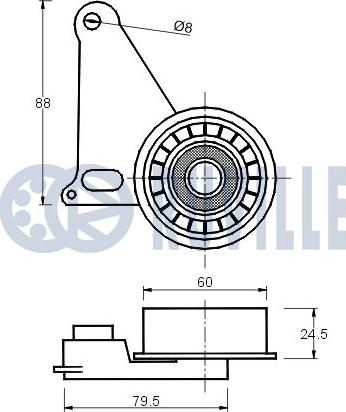 Ruville 540010 - Rullo tenditore, Cinghia dentata www.autoricambit.com