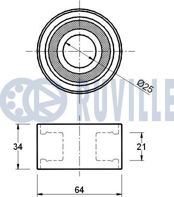 Ruville 540018 - Galoppino/Guidacinghia, Cinghia dentata www.autoricambit.com