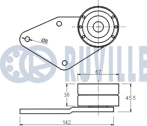 Ruville 540035 - Galoppino/Guidacinghia, Cinghia dentata www.autoricambit.com