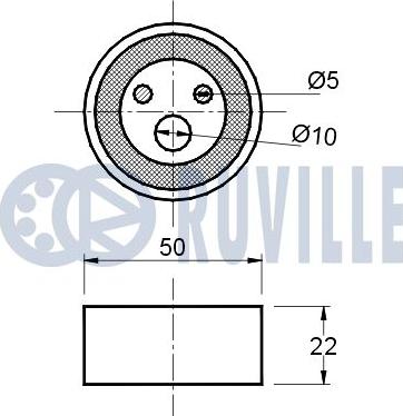 Ruville 540077 - Rullo tenditore, Cinghia dentata www.autoricambit.com