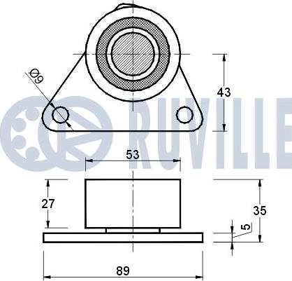 Ruville 540190 - Galoppino/Guidacinghia, Cinghia dentata www.autoricambit.com