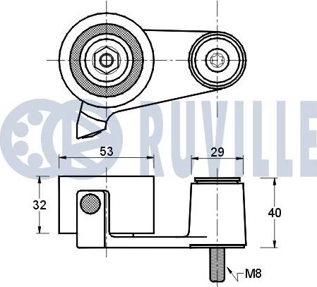 Ruville 540191 - Rullo tenditore, Cinghia dentata www.autoricambit.com