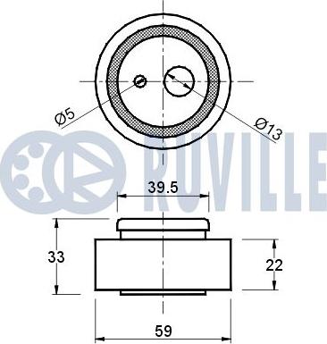 Ruville 540163 - Rullo tenditore, Cinghia dentata www.autoricambit.com