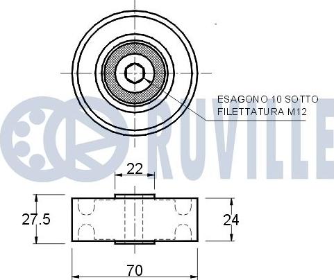 Ruville 540162 - Galoppino/Guidacinghia, Cinghia Poly-V www.autoricambit.com