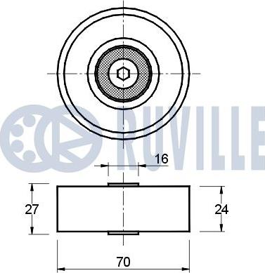 Ruville 540108 - Galoppino/Guidacinghia, Cinghia Poly-V www.autoricambit.com