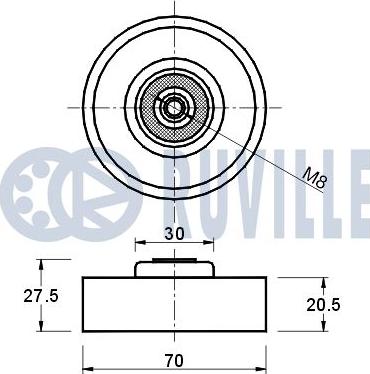 Ruville 540114 - Galoppino/Guidacinghia, Cinghia Poly-V www.autoricambit.com