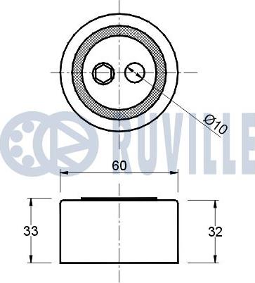 Ruville 540126 - Rullo tenditore, Cinghia dentata www.autoricambit.com