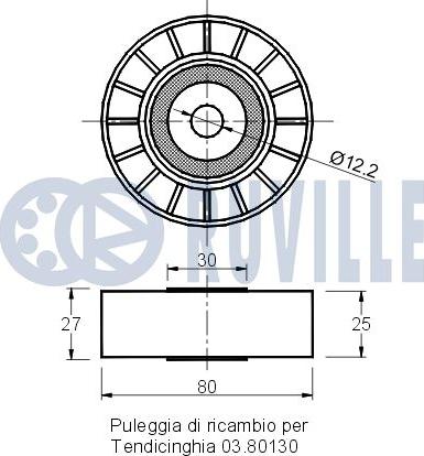 Ruville 540177 - Galoppino/Guidacinghia, Cinghia Poly-V www.autoricambit.com