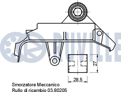 Ruville 540896 - Smorzatore vibrazioni, Cinghia dentata www.autoricambit.com