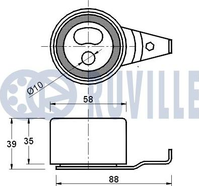 Ruville 540845 - Rullo tenditore, Cinghia dentata www.autoricambit.com