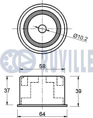 Ruville 540860 - Galoppino/Guidacinghia, Cinghia dentata www.autoricambit.com