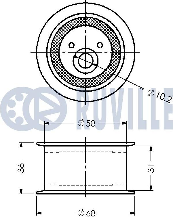 Ruville 540839 - Rullo tenditore, Cinghia dentata www.autoricambit.com