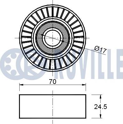 Ruville 540822 - Galoppino/Guidacinghia, Cinghia Poly-V www.autoricambit.com