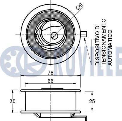 Ruville 540343 - Rullo tenditore, Cinghia dentata www.autoricambit.com