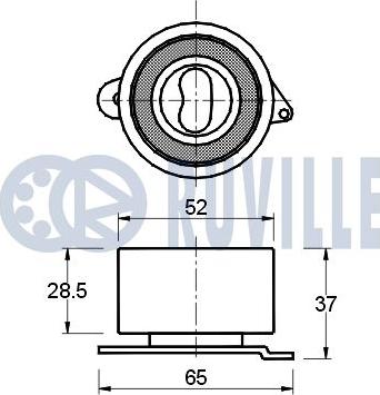 Ruville 540361 - Rullo tenditore, Cinghia dentata www.autoricambit.com