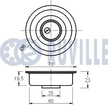 Ruville 540309 - Rullo tenditore, Cinghia dentata www.autoricambit.com