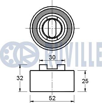 Ruville 540300 - Rullo tenditore, Cinghia dentata www.autoricambit.com