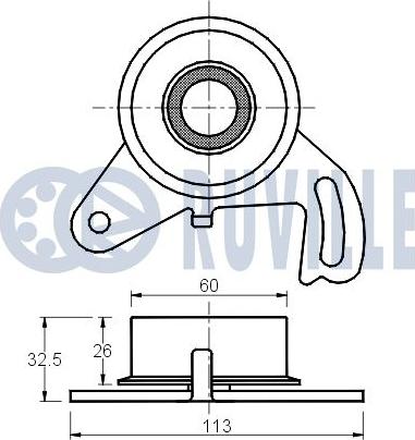 Ruville 540308 - Rullo tenditore, Cinghia dentata www.autoricambit.com