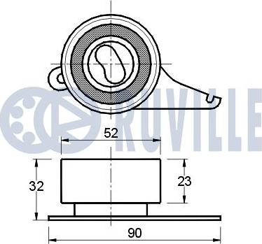 Ruville 540303 - Rullo tenditore, Cinghia dentata www.autoricambit.com