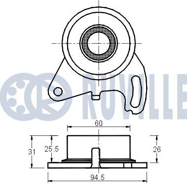 Ruville 540311 - Rullo tenditore, Cinghia dentata www.autoricambit.com