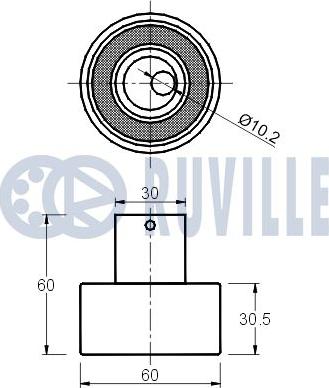 Ruville 540318 - Rullo tenditore, Cinghia dentata www.autoricambit.com