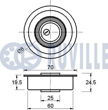 Ruville 540312 - Rullo tenditore, Cinghia dentata www.autoricambit.com