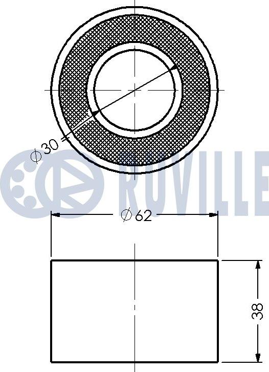 Ruville 540387 - Galoppino/Guidacinghia, Cinghia dentata www.autoricambit.com