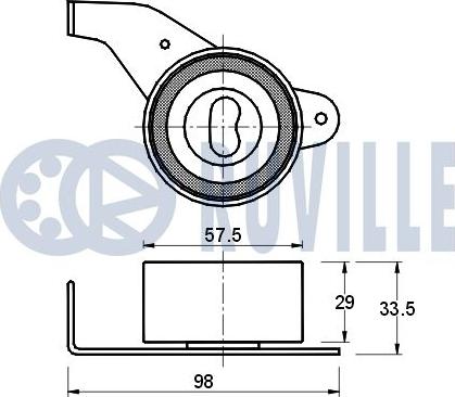 Ruville 540330 - Rullo tenditore, Cinghia dentata www.autoricambit.com