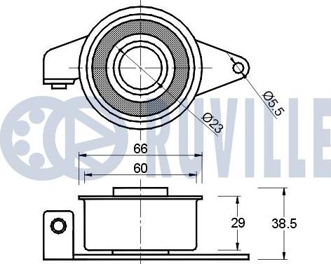 Ruville 540333 - Rullo tenditore, Cinghia dentata www.autoricambit.com