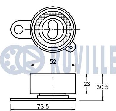 Ruville 540326 - Rullo tenditore, Cinghia dentata www.autoricambit.com