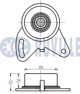 Ruville 540379 - Rullo tenditore, Cinghia dentata www.autoricambit.com