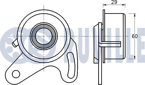 Ruville 540375 - Rullo tenditore, Cinghia dentata www.autoricambit.com