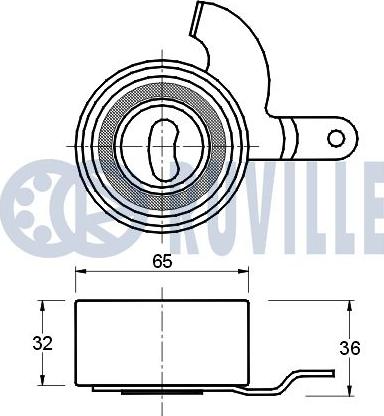 Ruville 540370 - Rullo tenditore, Cinghia dentata www.autoricambit.com